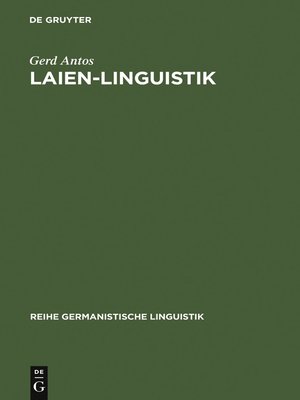 cover image of Laien-Linguistik